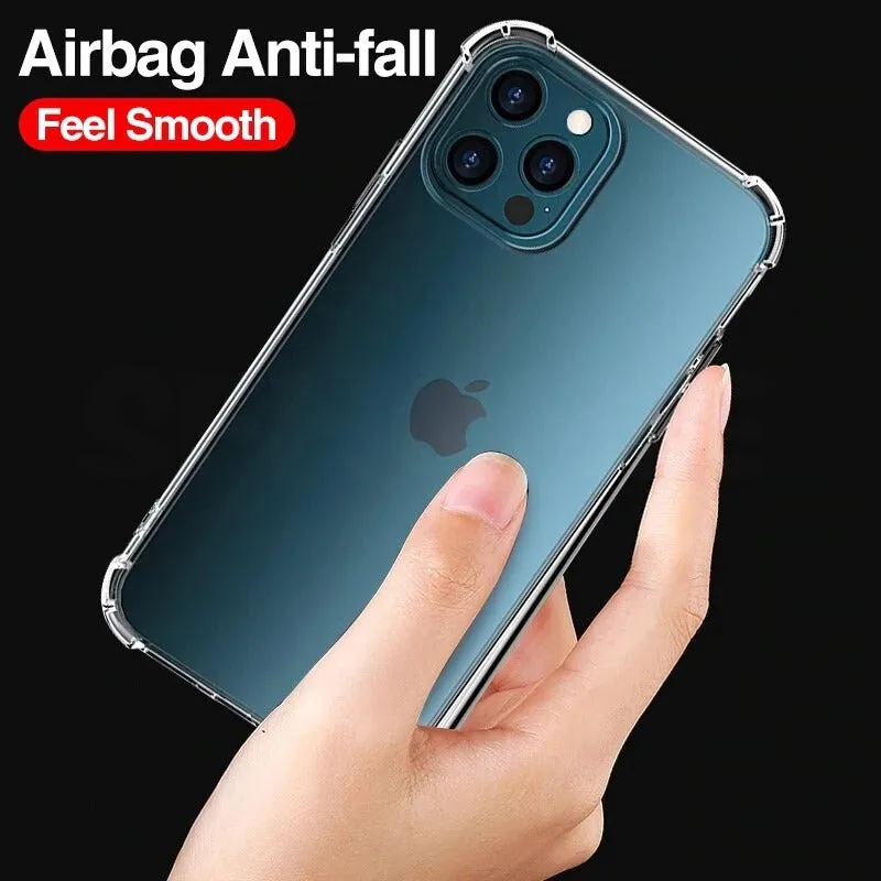 Apple iPhone 14 Pro Case Crystal Clear Heavy Duty Transparent TPU Bumper Shockproof Case Cover