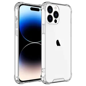 Apple iPhone 14 Pro Case Crystal Clear Heavy Duty Transparent TPU Bumper Shockproof Case Cover