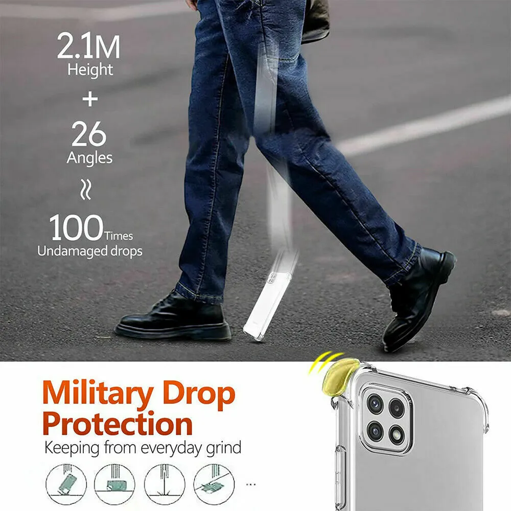 Apple iPhone 14 Pro Case Crystal Clear Heavy Duty Transparent TPU Bumper Shockproof Case Cover