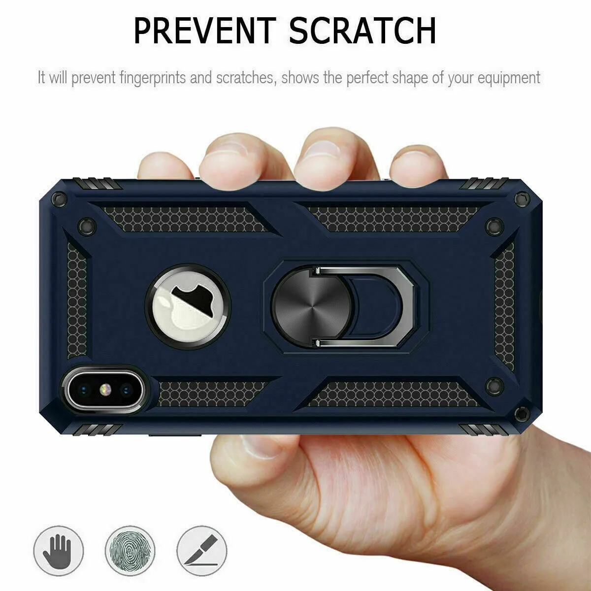 Apple iPhone 14 Pro Magnetic Ring Case Rugged Shockproof kickstand Heavy Duty Protective Back Cover