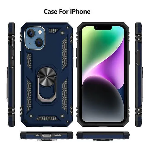 Apple iPhone 14 Pro Magnetic Ring Case Rugged Shockproof kickstand Heavy Duty Protective Back Cover