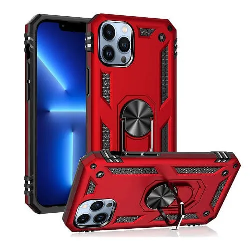 Apple iPhone 14 Pro Magnetic Ring Case Rugged Shockproof kickstand Heavy Duty Protective Back Cover
