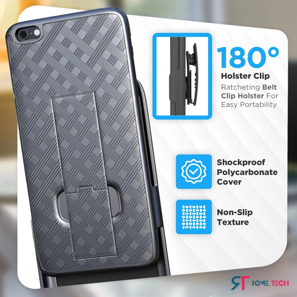 Apple iPhone 6 & iPhone 6s Belt Clip Holster Phone Case