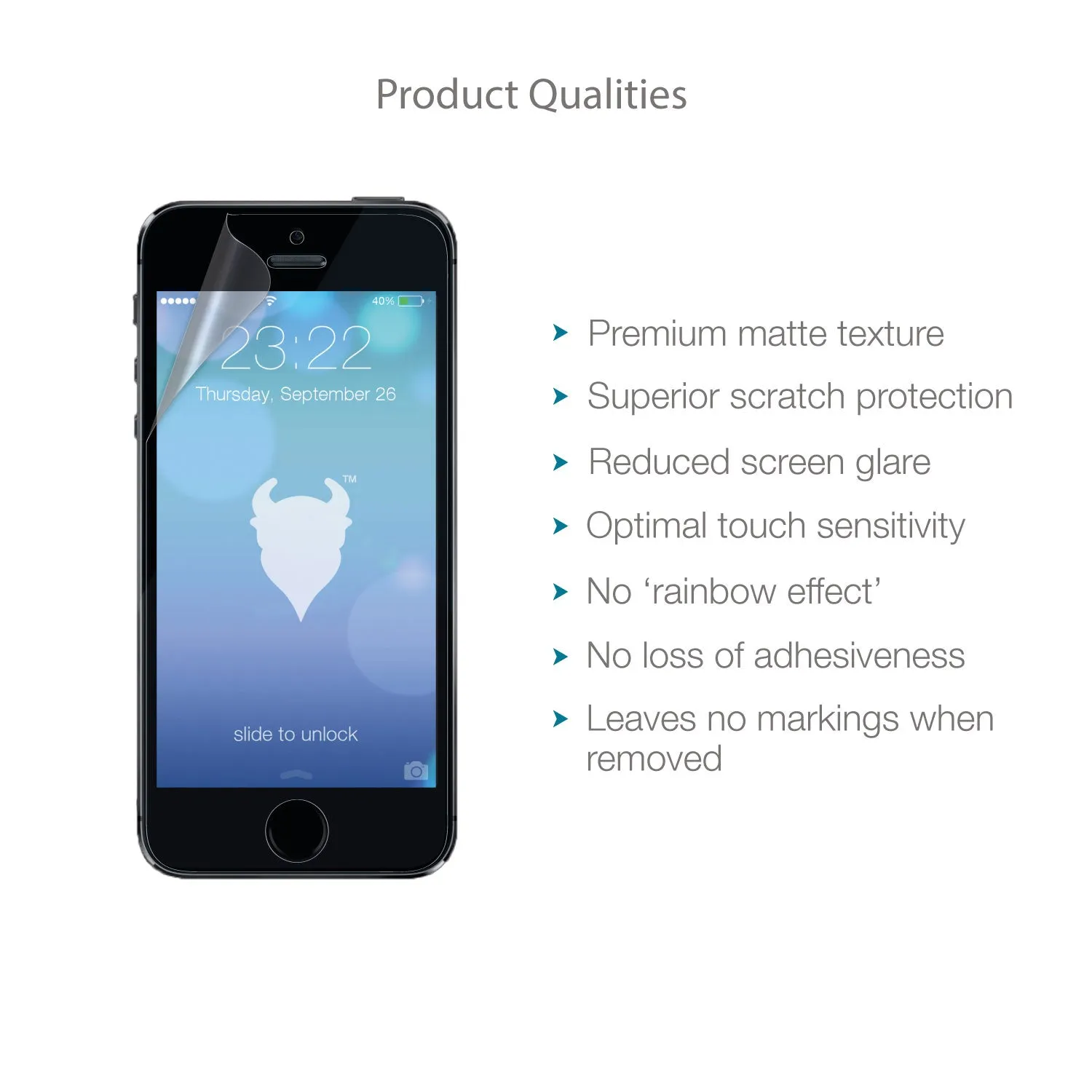 Apple iPhone SE (1st Gen, 2016) & iPhone 5/5s/5c Screen Protector Matte Ultra Tough (Anti-Glare)
