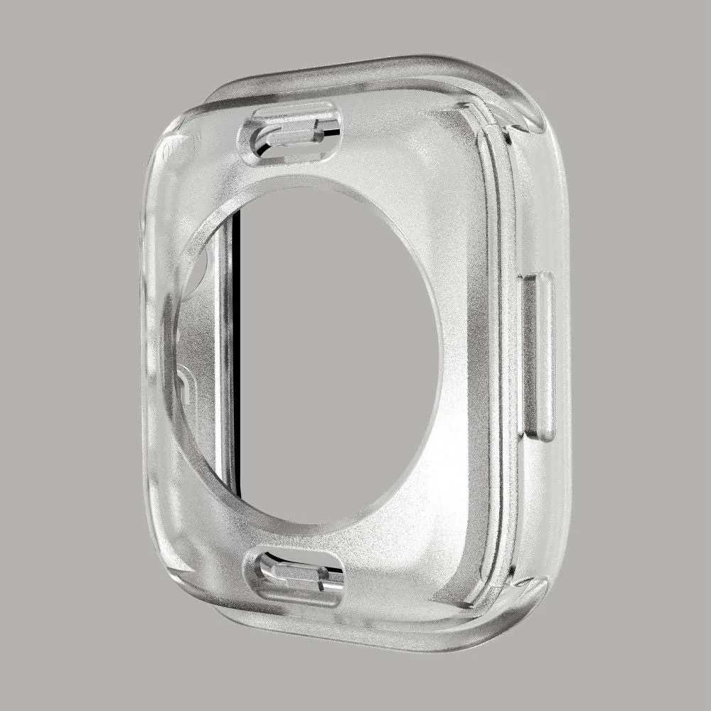 Apple Watch (45mm) elegant cover with built-in tempered glass - Transparent