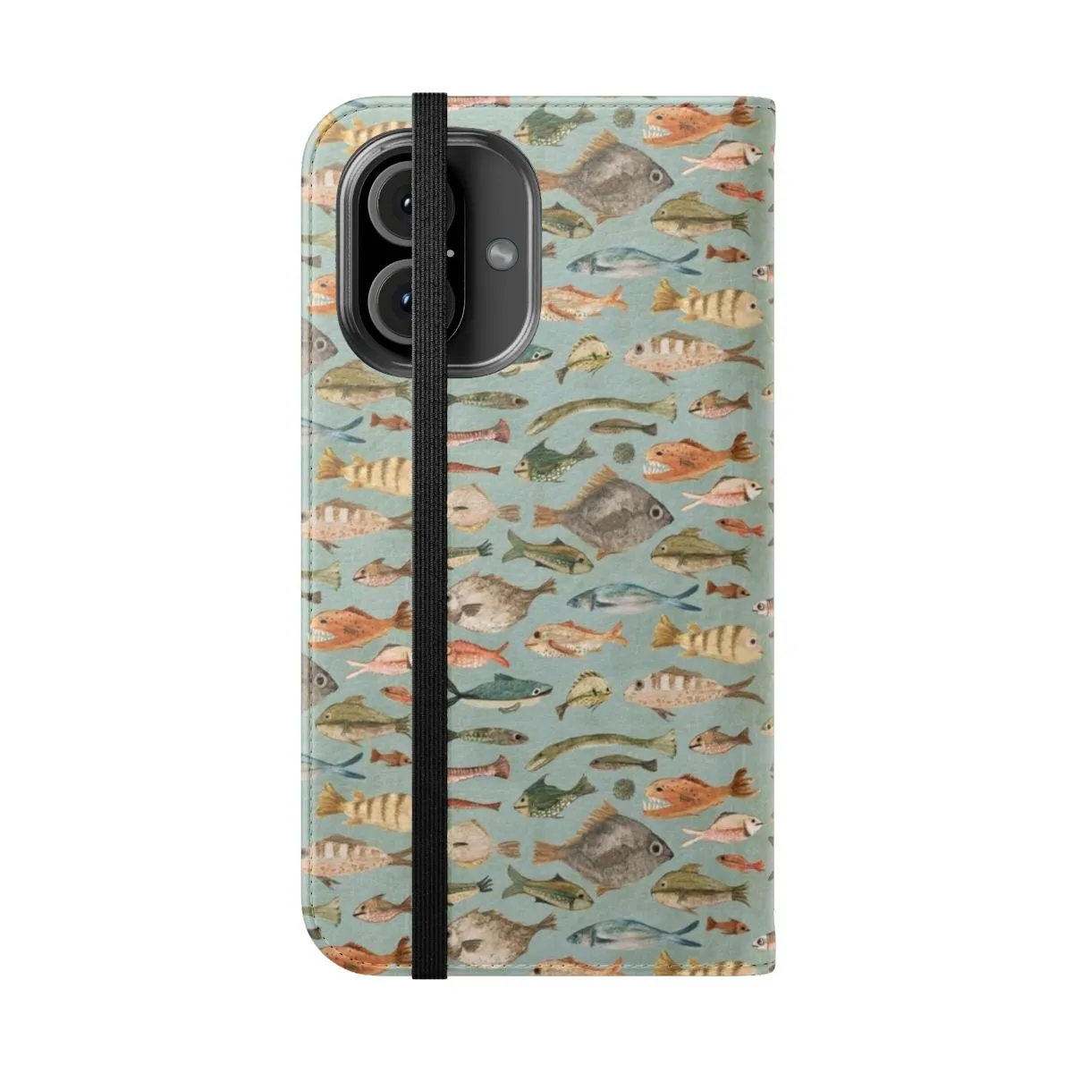 Aquatic Themed Flip Phone Case for Mobile Devices