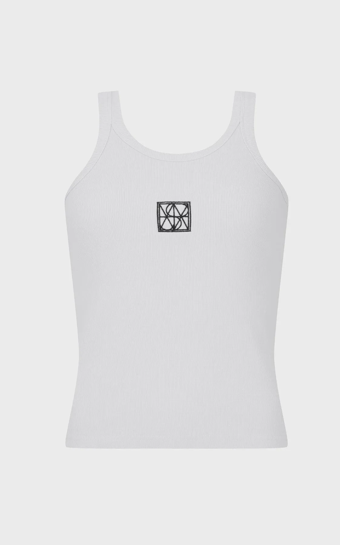 Araminta James | Monogram Tank - Snow
