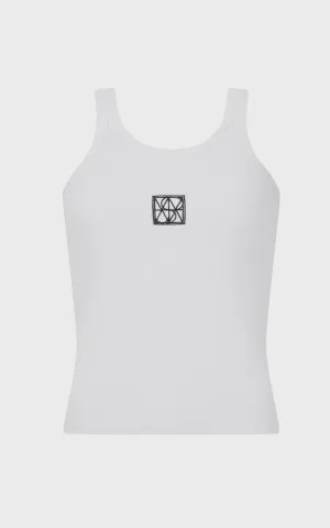 Araminta James | Monogram Tank - Snow
