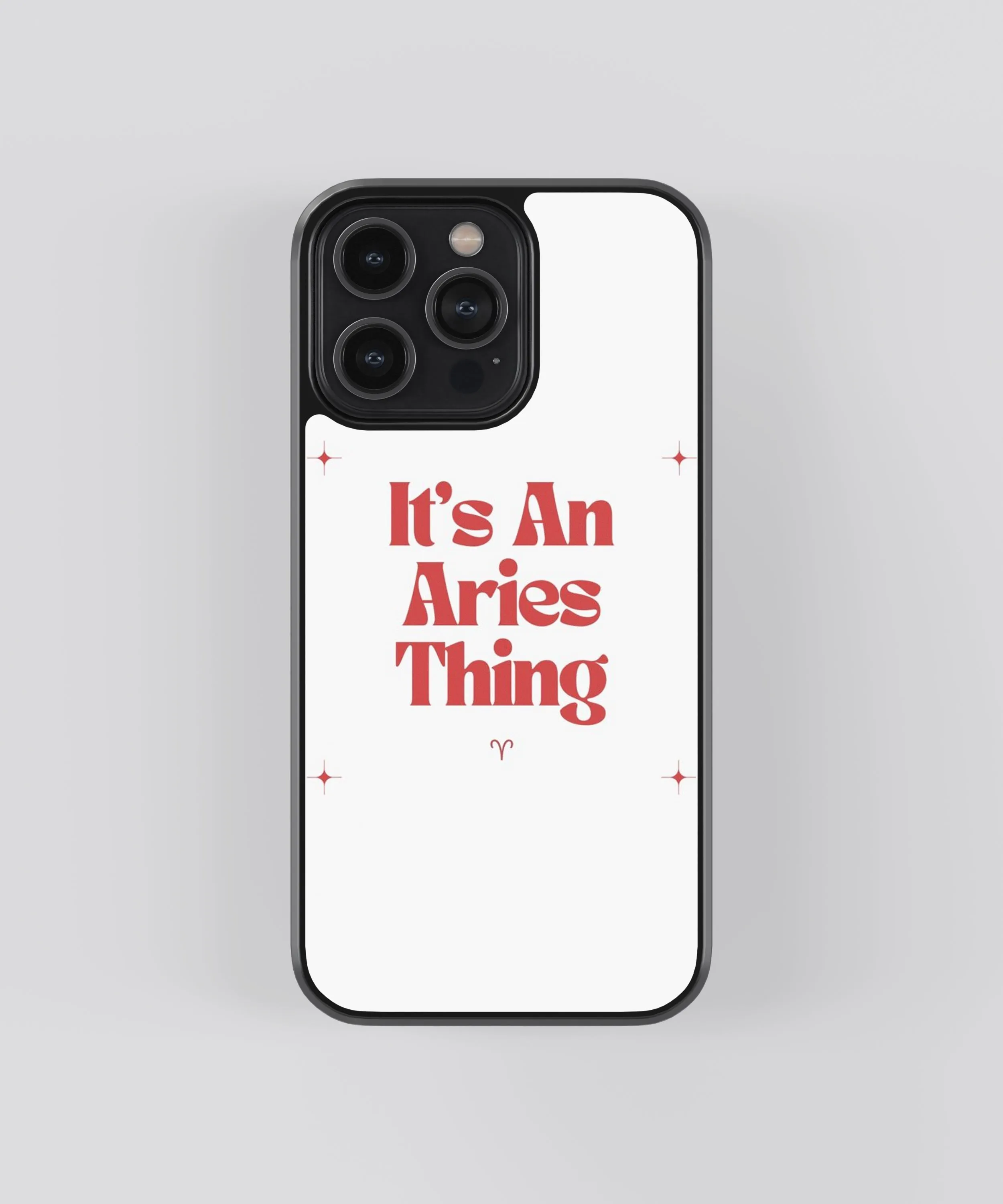 Aries Zodiac Sign Glass Phone Case Cover