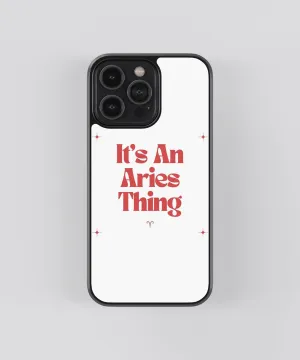 Aries Zodiac Sign Glass Phone Case Cover