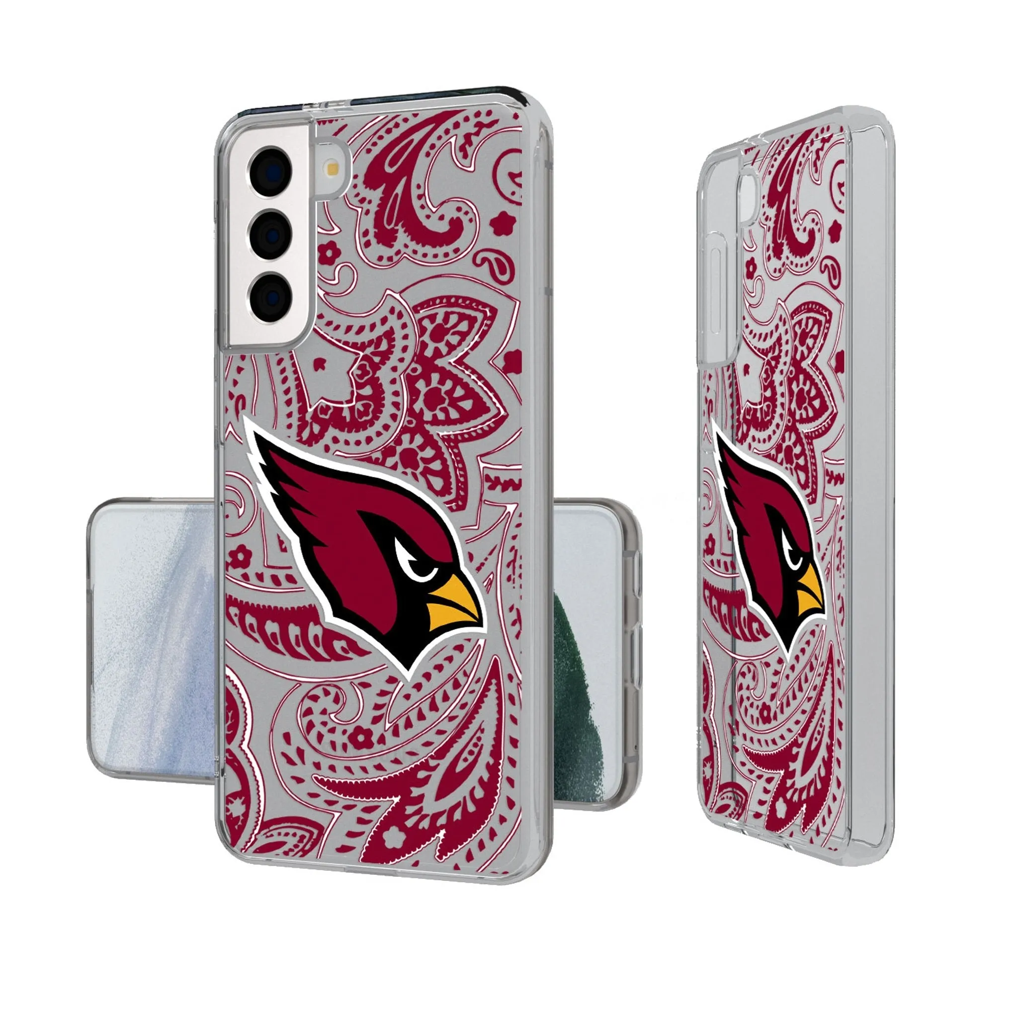 Arizona Cardinals Paisley Clear Phone Case