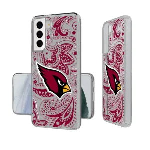 Arizona Cardinals Paisley Clear Phone Case