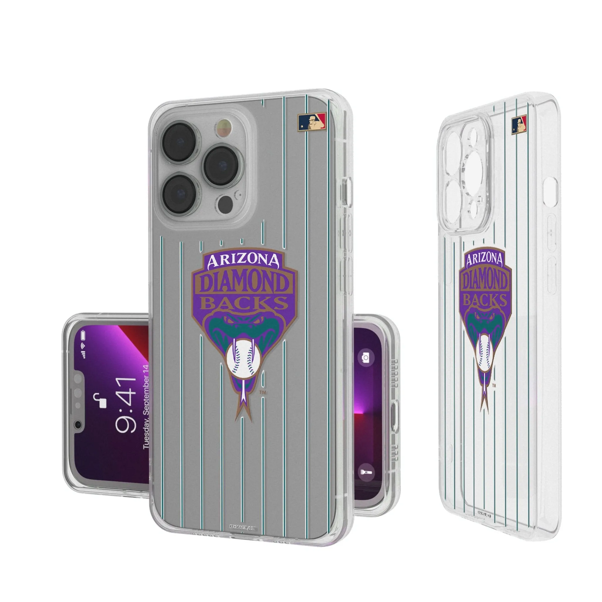 Arizona Diamondbacks 1999-2006 - Cooperstown Collection Pinstripe Clear Phone Case