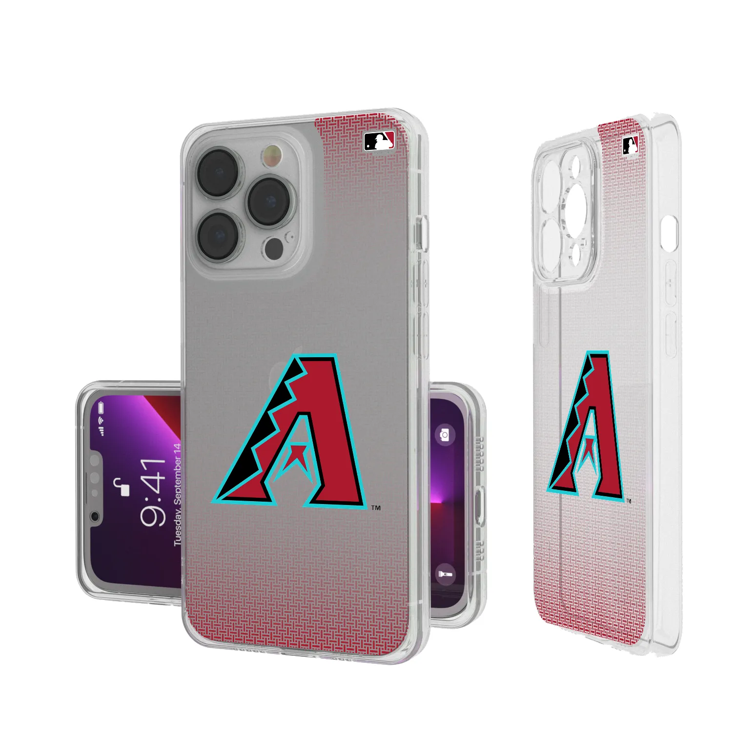 Arizona Diamondbacks Linen Clear Phone Case