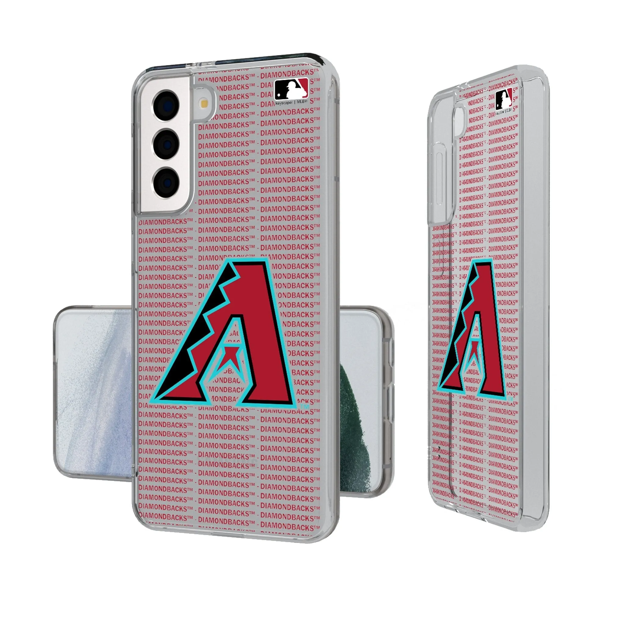 Arizona Diamondbacks Text Backdrop Clear Phone Case