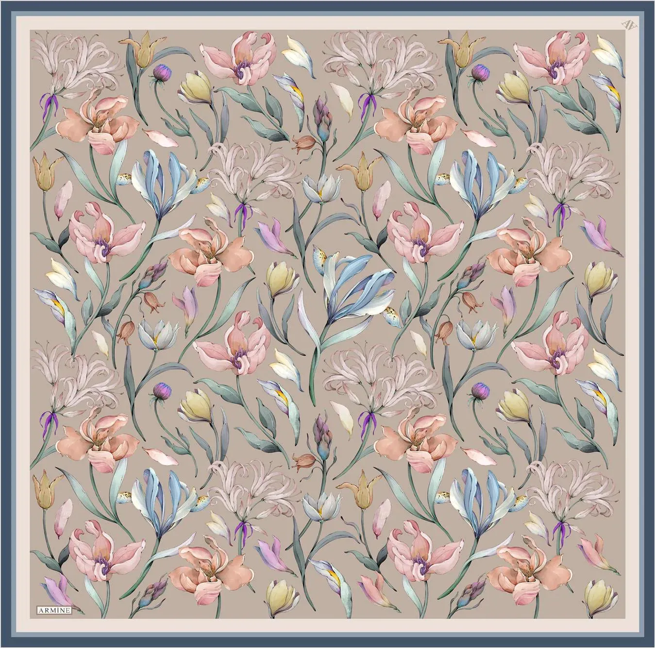 Armine Kelsey Floral Silk Scarf No. 32