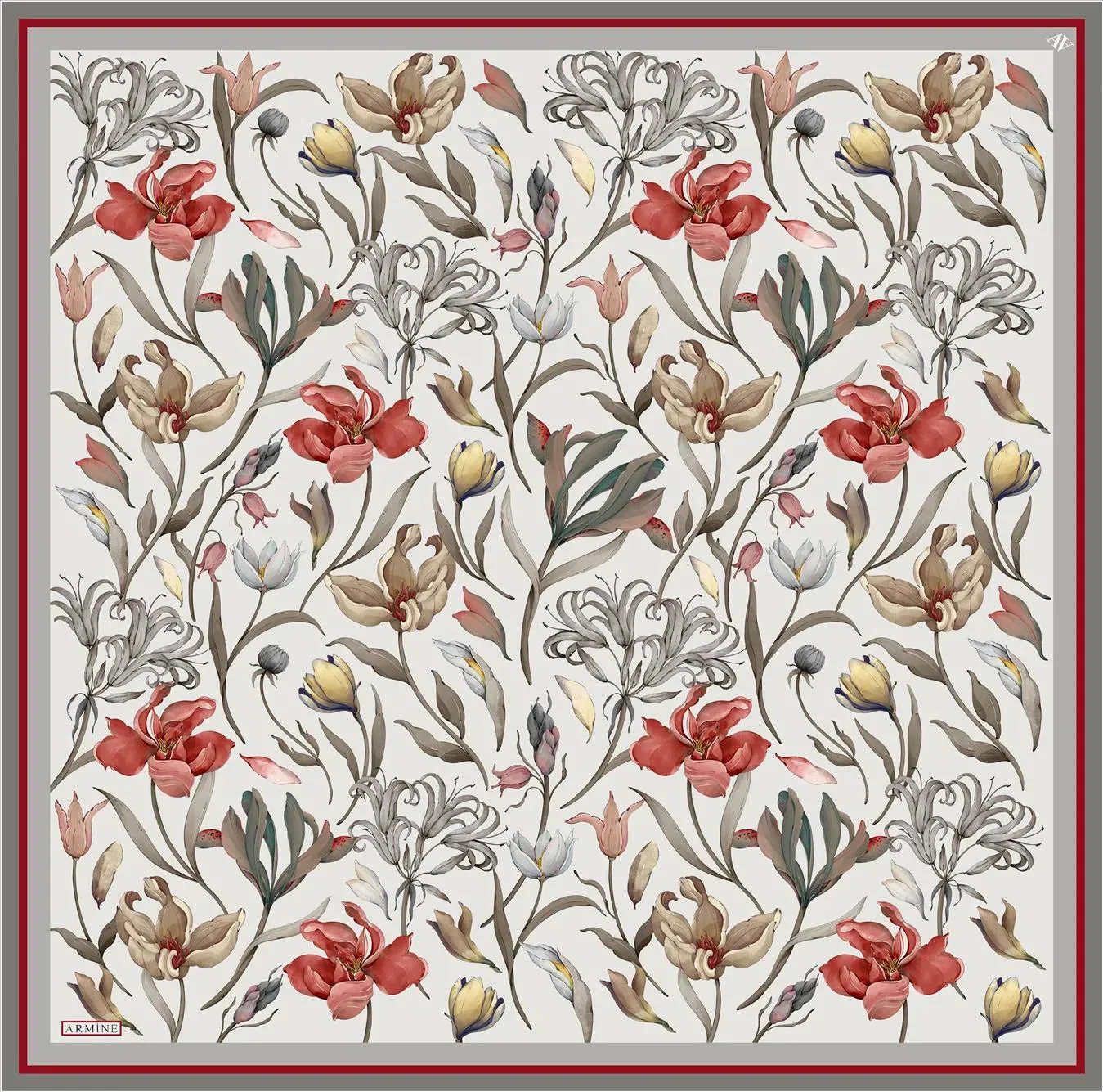Armine Kelsey Floral Silk Scarf No. 4