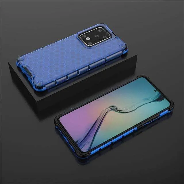 Armor Case Samsung S20  S20 Ultra 5G Honeycomb Clear Phone Case Shockproof Back Cover