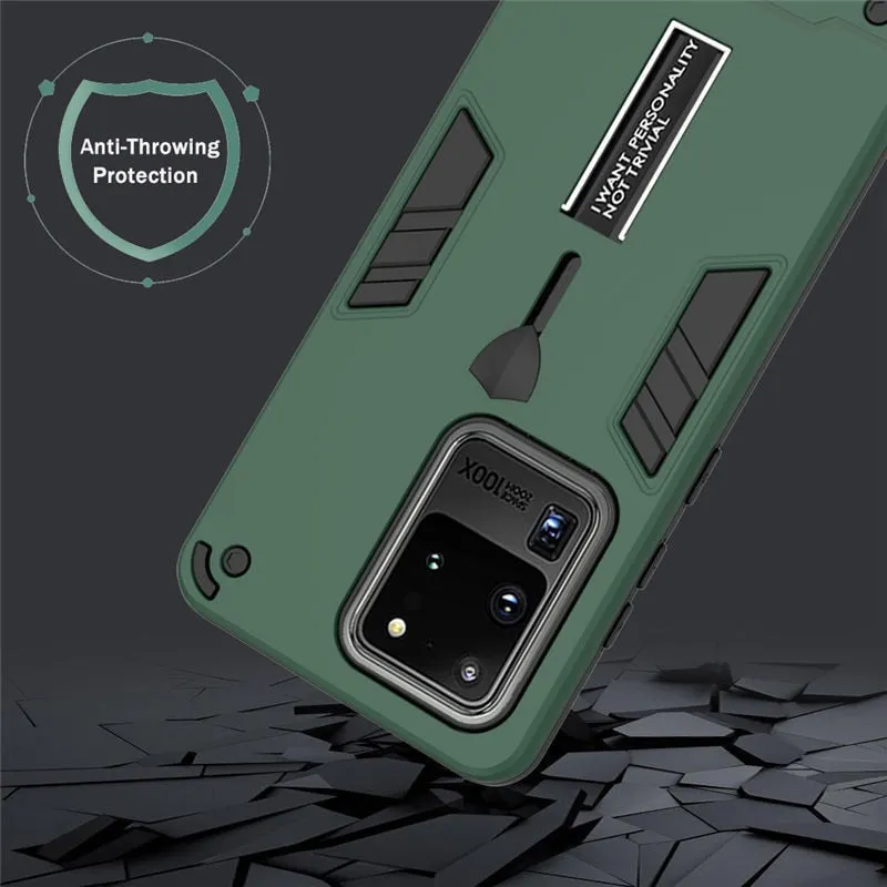 Armor Ring Stand Holder Phone Case For Samsung
