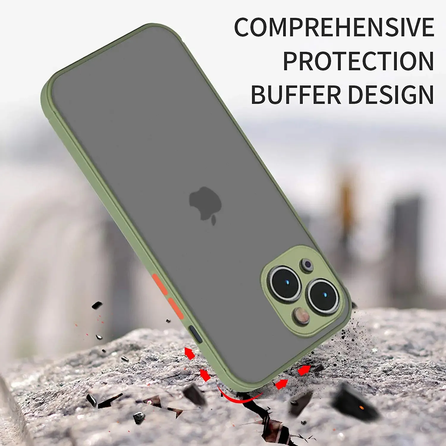 Armoured™ Camera Shield Lite Case Cover for iPhone 14 & 13 - Lavender / Blue