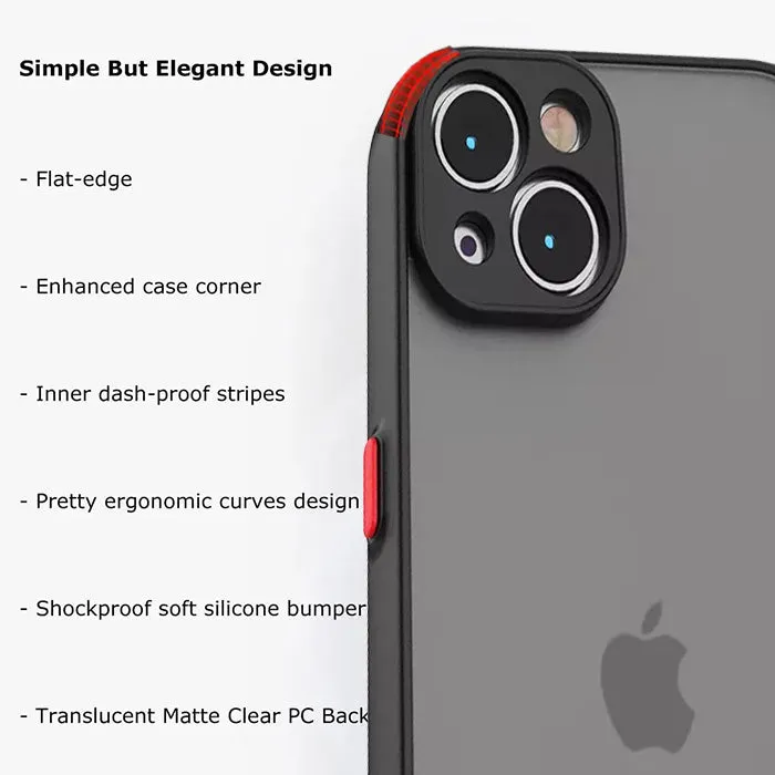 Armoured™ Camera Shield Lite Case Cover for iPhone 14 & 13 - Lavender / Blue