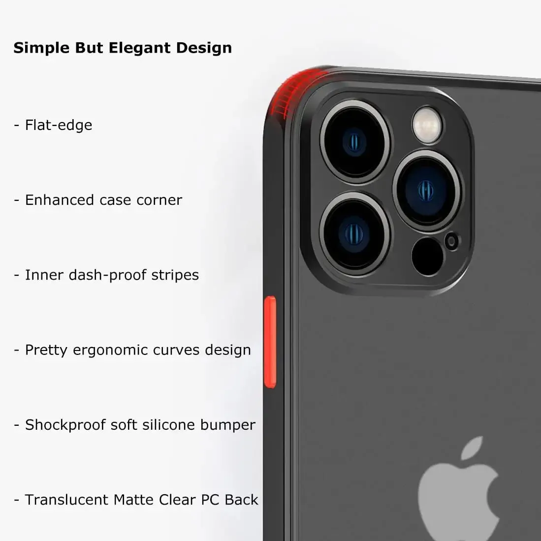 Armoured™ Camera Shield Lite Case Cover for iPhone 14 Pro Max - Green / Orange