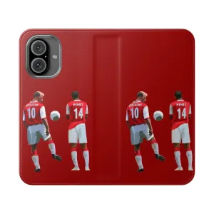 Arsenal Legends Flip Cover Phone Case - Bergkamp & Henry