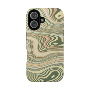 Artful Abstract Swirl Pattern Magnetic Protective Phone Case