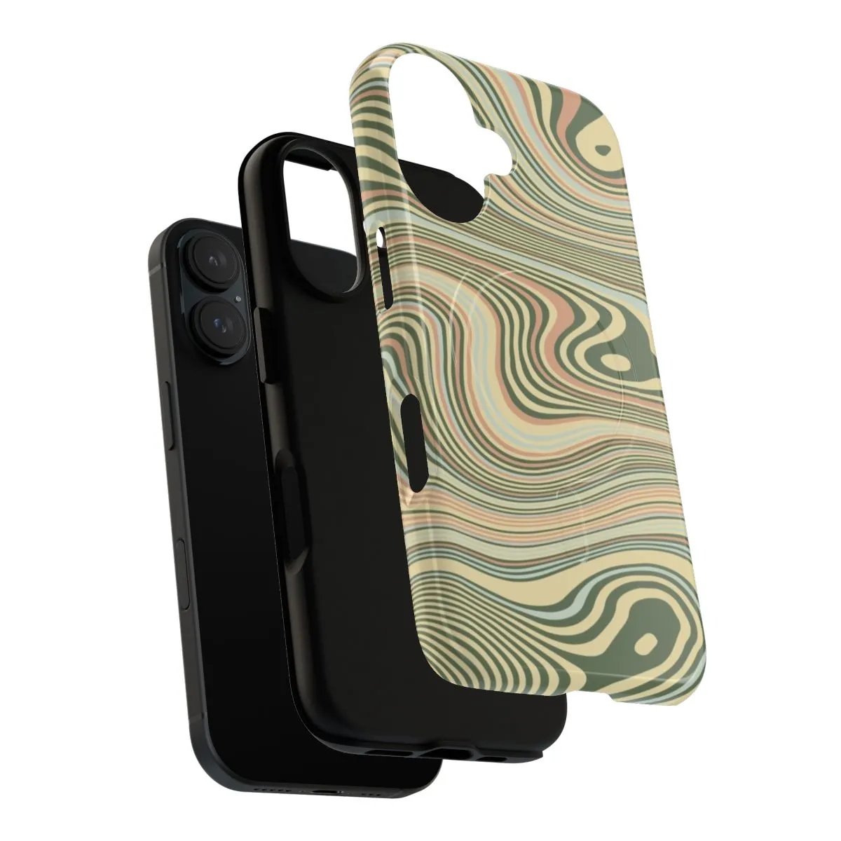 Artful Abstract Swirl Pattern Magnetic Protective Phone Case