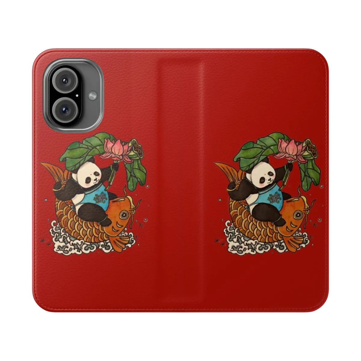 Artful Asian-Inspired Flip Cover Phone Case