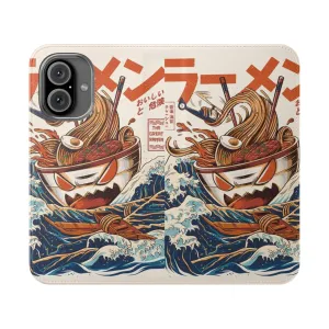 Artful Ramen Bowl & Wave Anime Inspired Phone Case