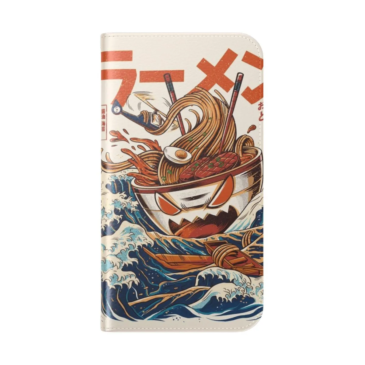 Artful Ramen Bowl & Wave Anime Inspired Phone Case