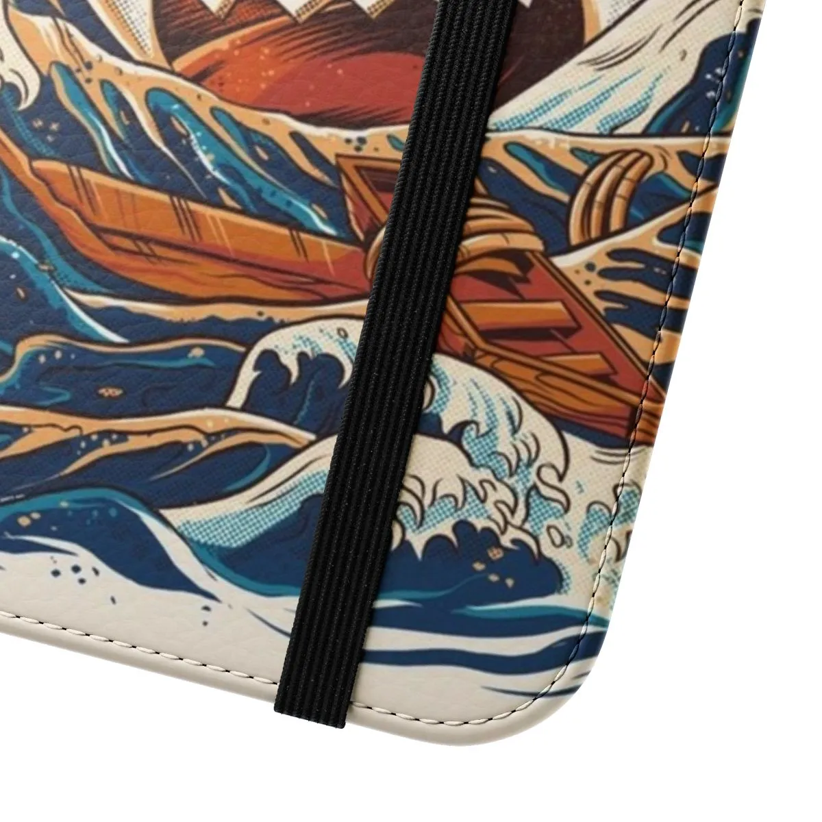 Artful Ramen Bowl & Wave Anime Inspired Phone Case