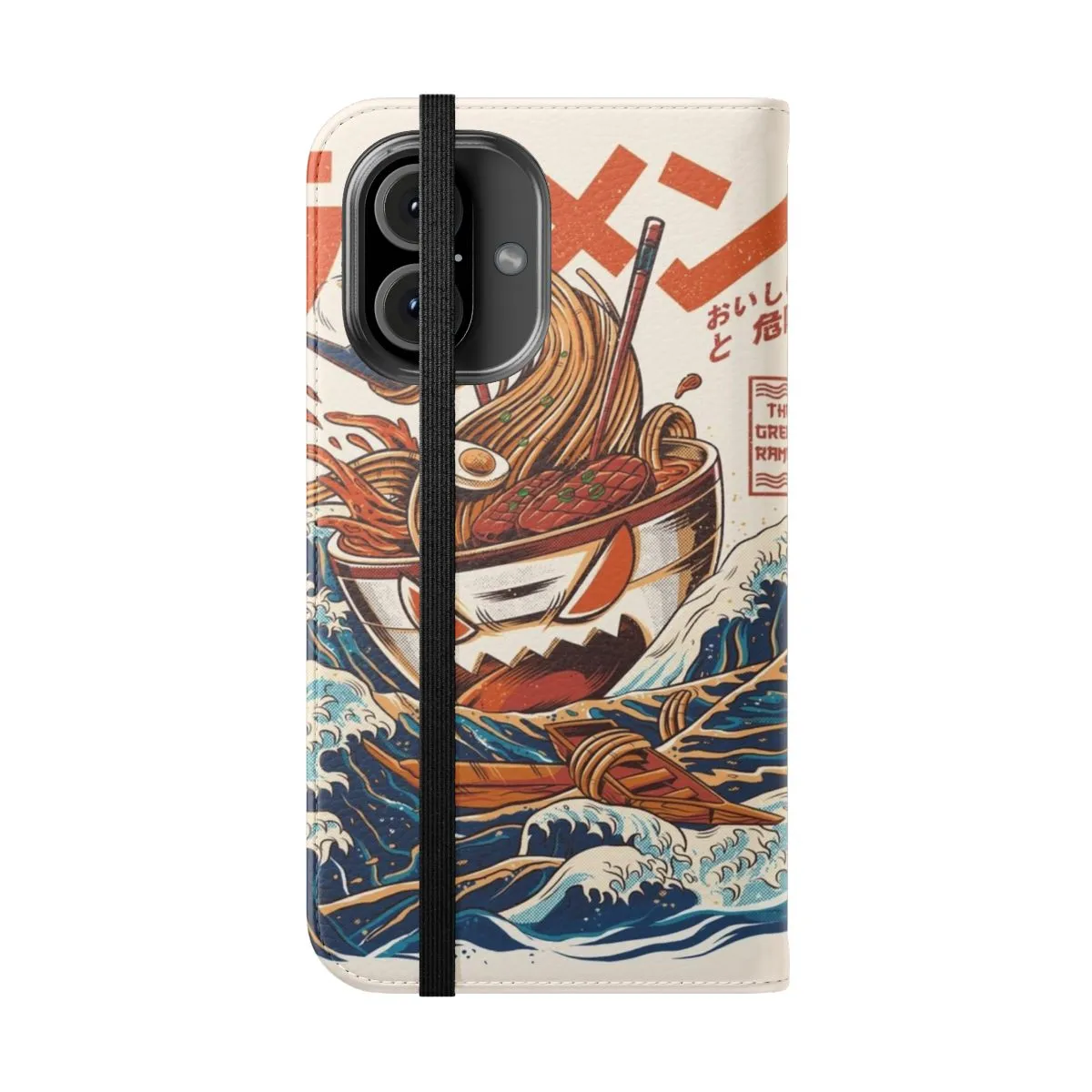 Artful Ramen Bowl & Wave Anime Inspired Phone Case