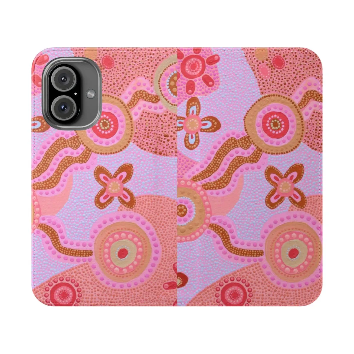 Artistic Aboriginal Art Flip Cover Phone Case