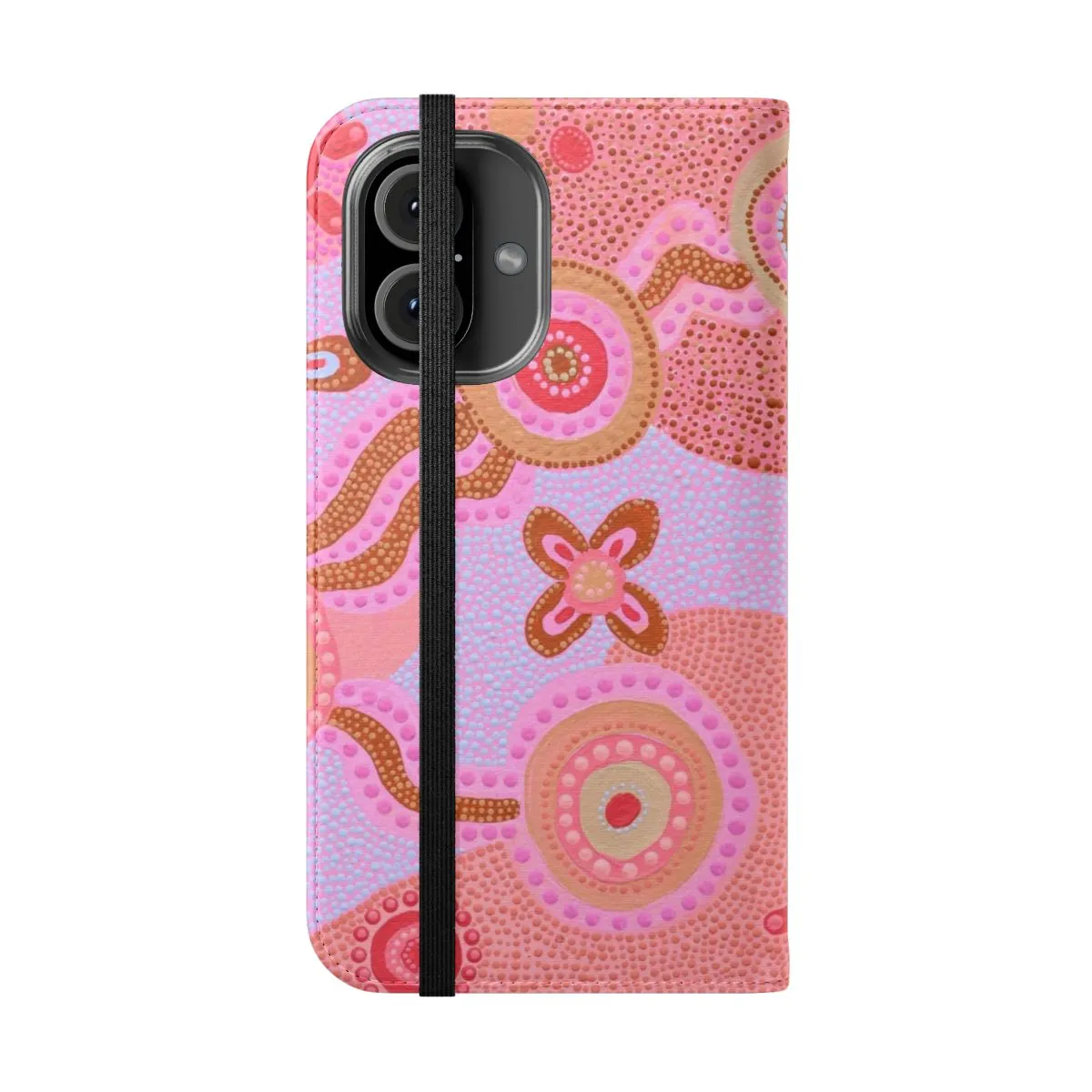 Artistic Aboriginal Art Flip Cover Phone Case