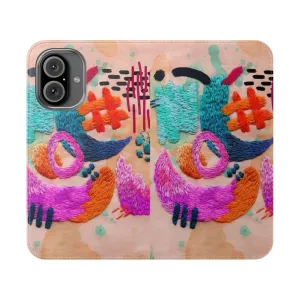 Artistic Abstract Embroidered Phone Case Cover