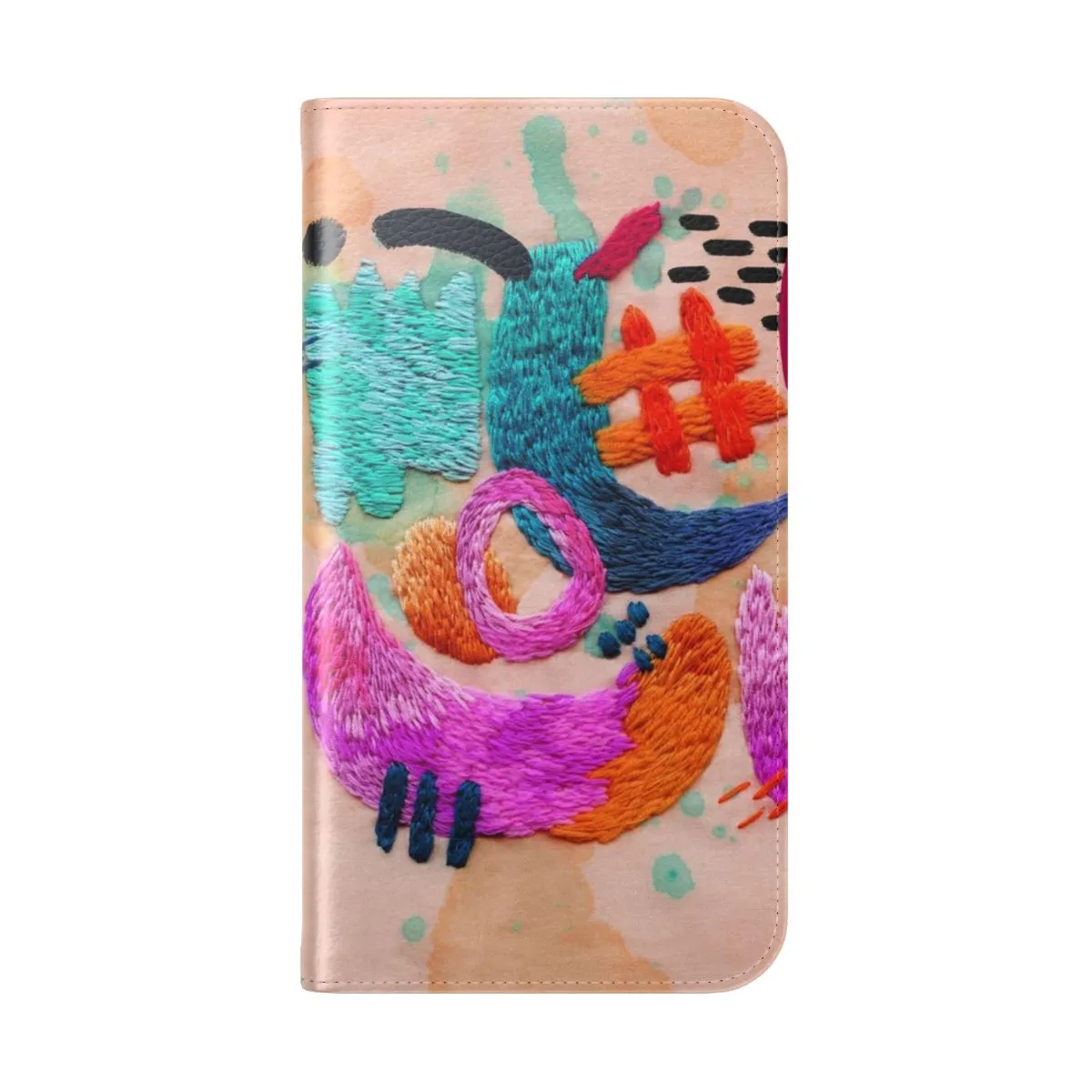 Artistic Abstract Embroidered Phone Case Cover