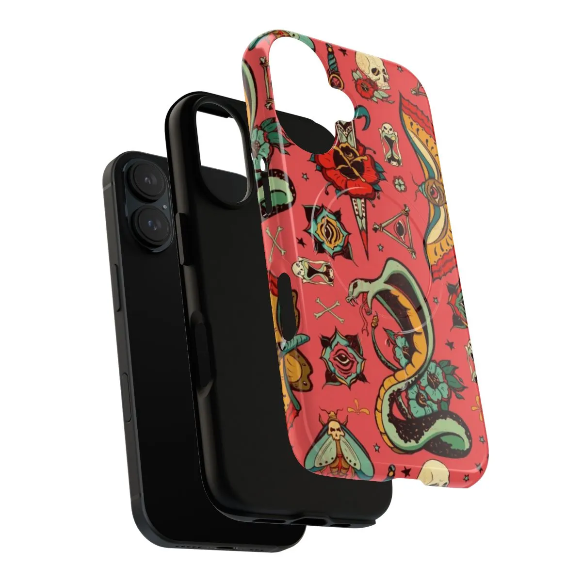 Artistic Boho Tattoo Pattern Magnetic Phone Case