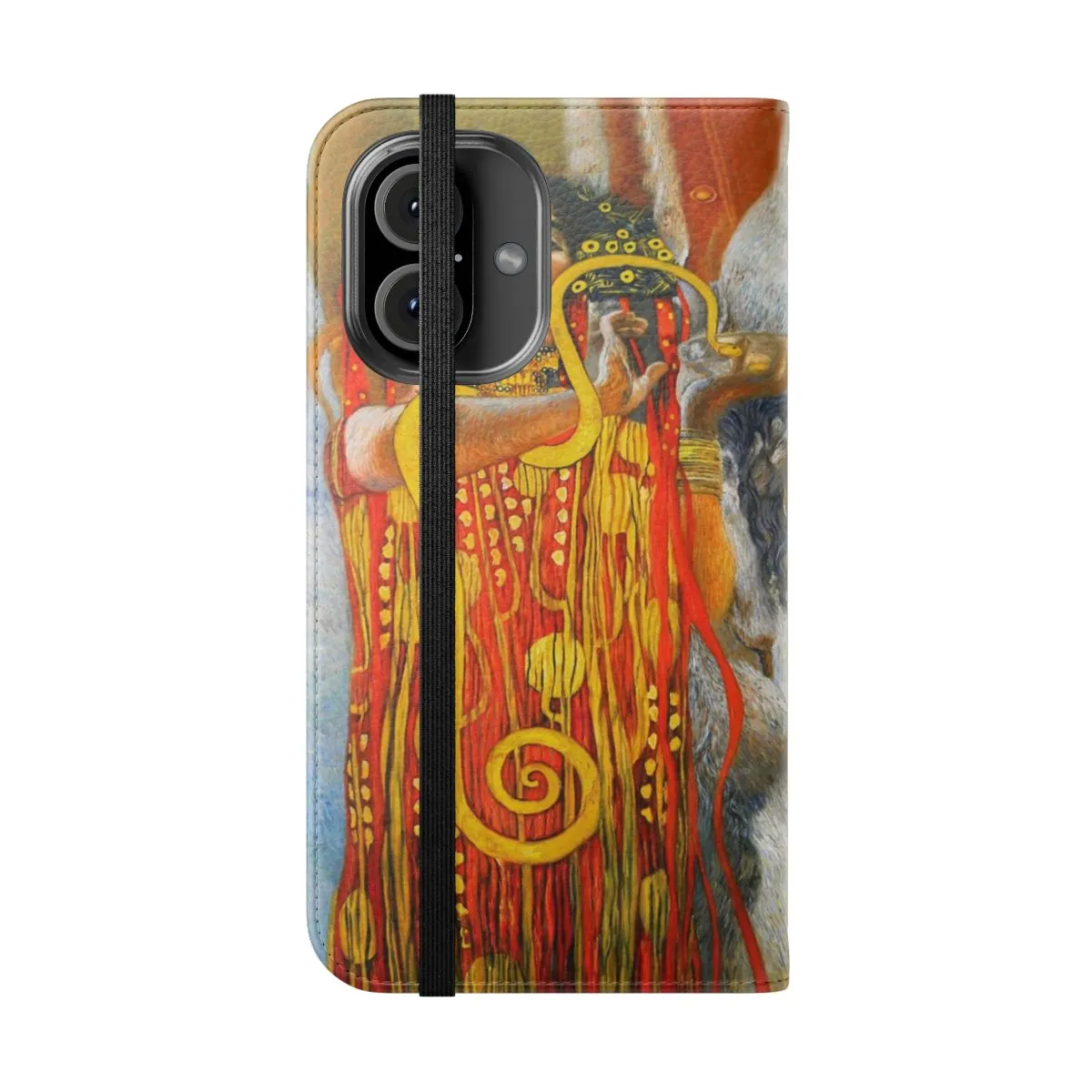 Artistic Flip Cover Phone Case Inspired by Gustav Klimt's Masterpieces