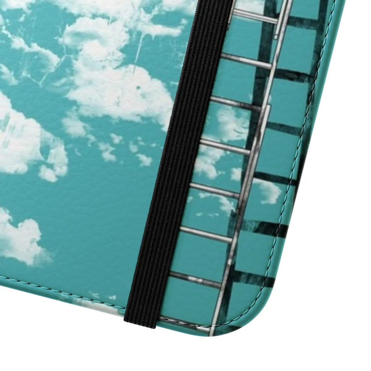Artistic Flip Cover Phone Case with Optimistic Graphic Design