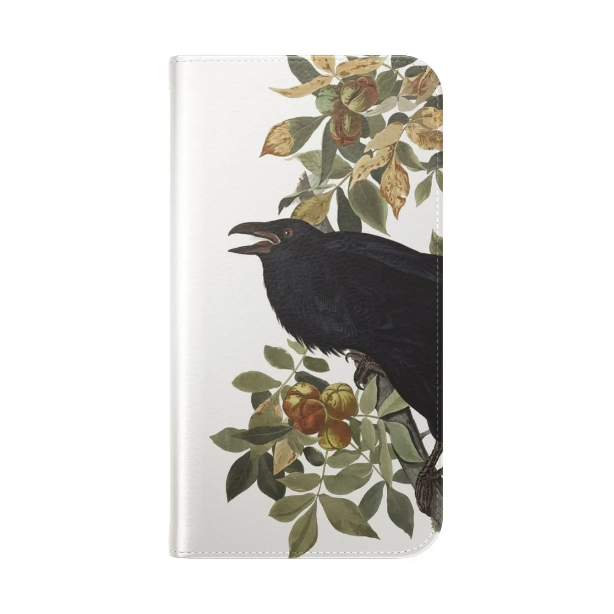 Artistic Flip Phone Case Featuring Audubon Bird Illustrations