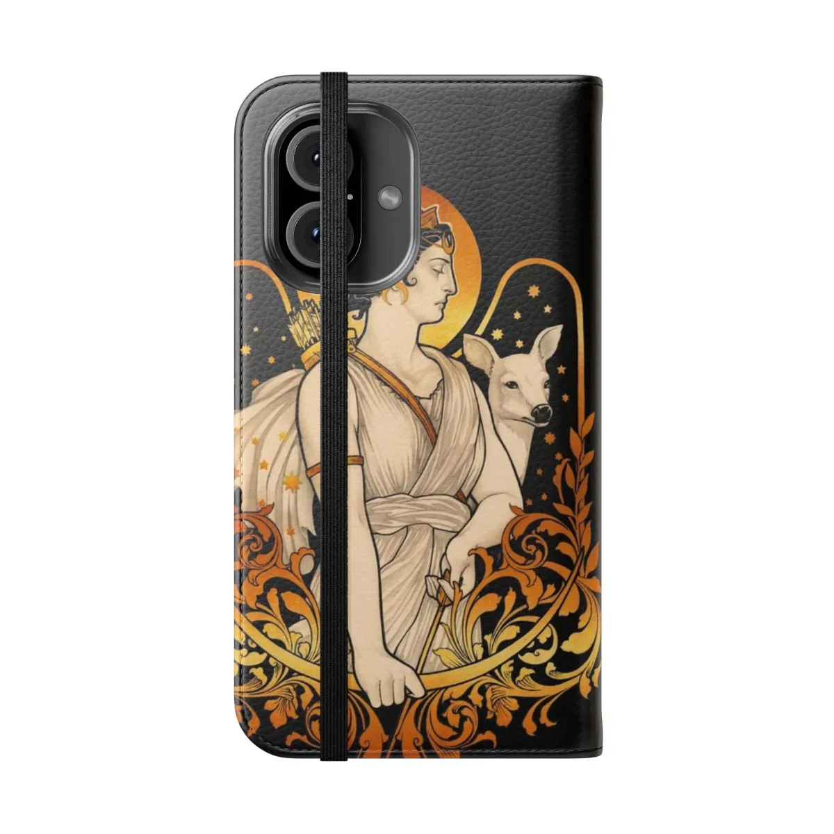 Artistic Goddess Inspired Flip Cover Phone Case