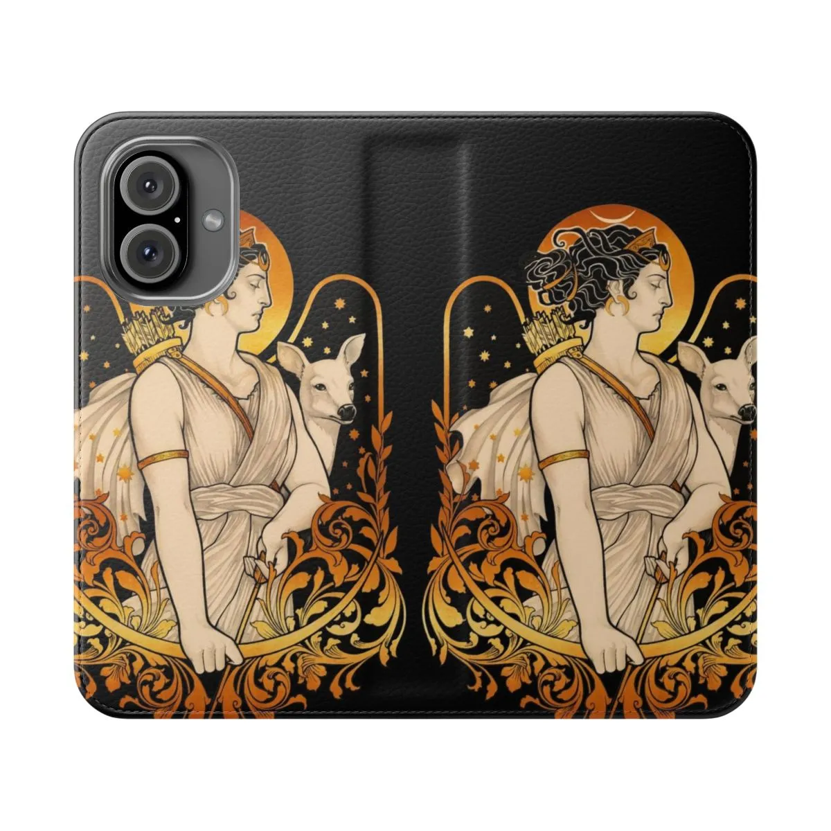 Artistic Goddess Inspired Flip Cover Phone Case