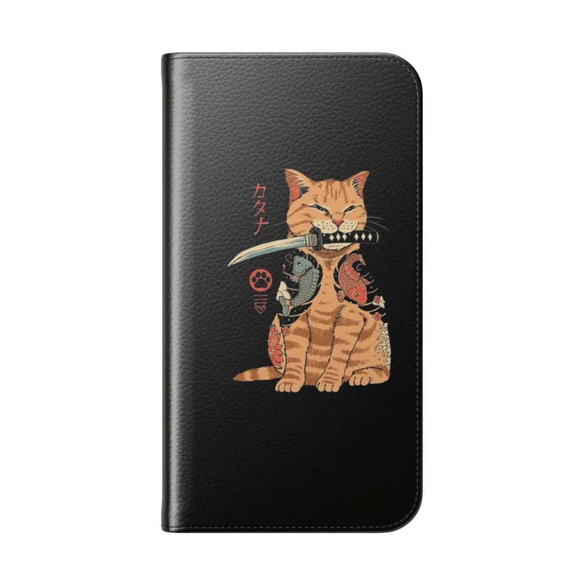 Artistic Katana-Inspired Flip Phone Case