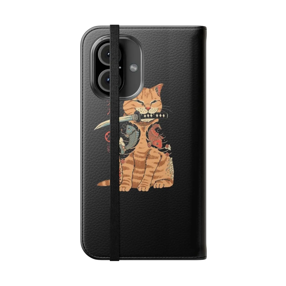 Artistic Katana-Inspired Flip Phone Case