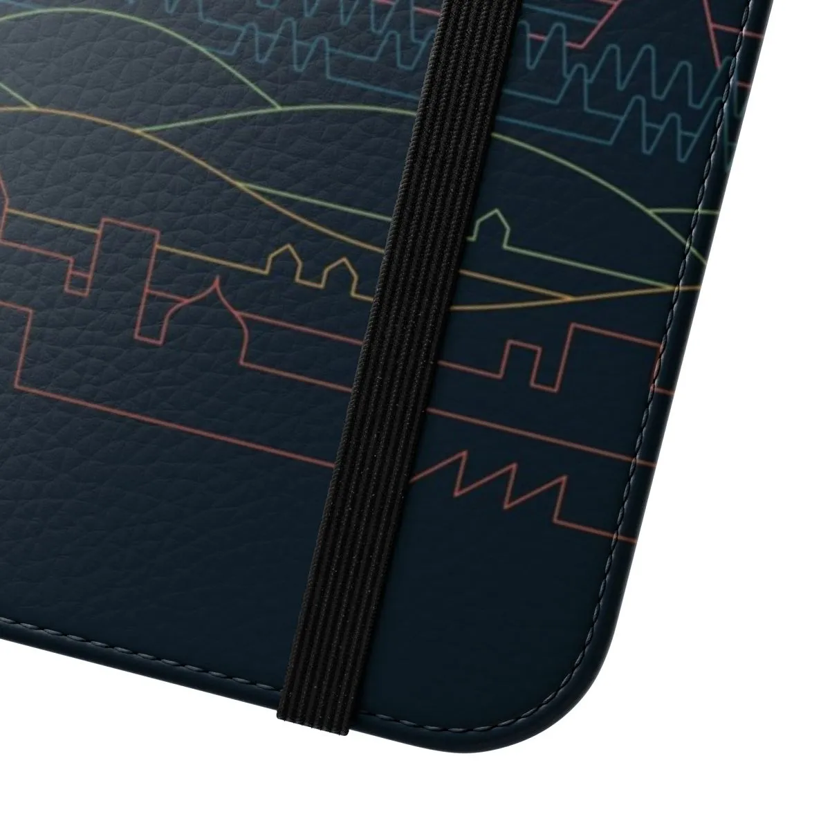 Artistic Linear Landscape Flip Cover Phone Case