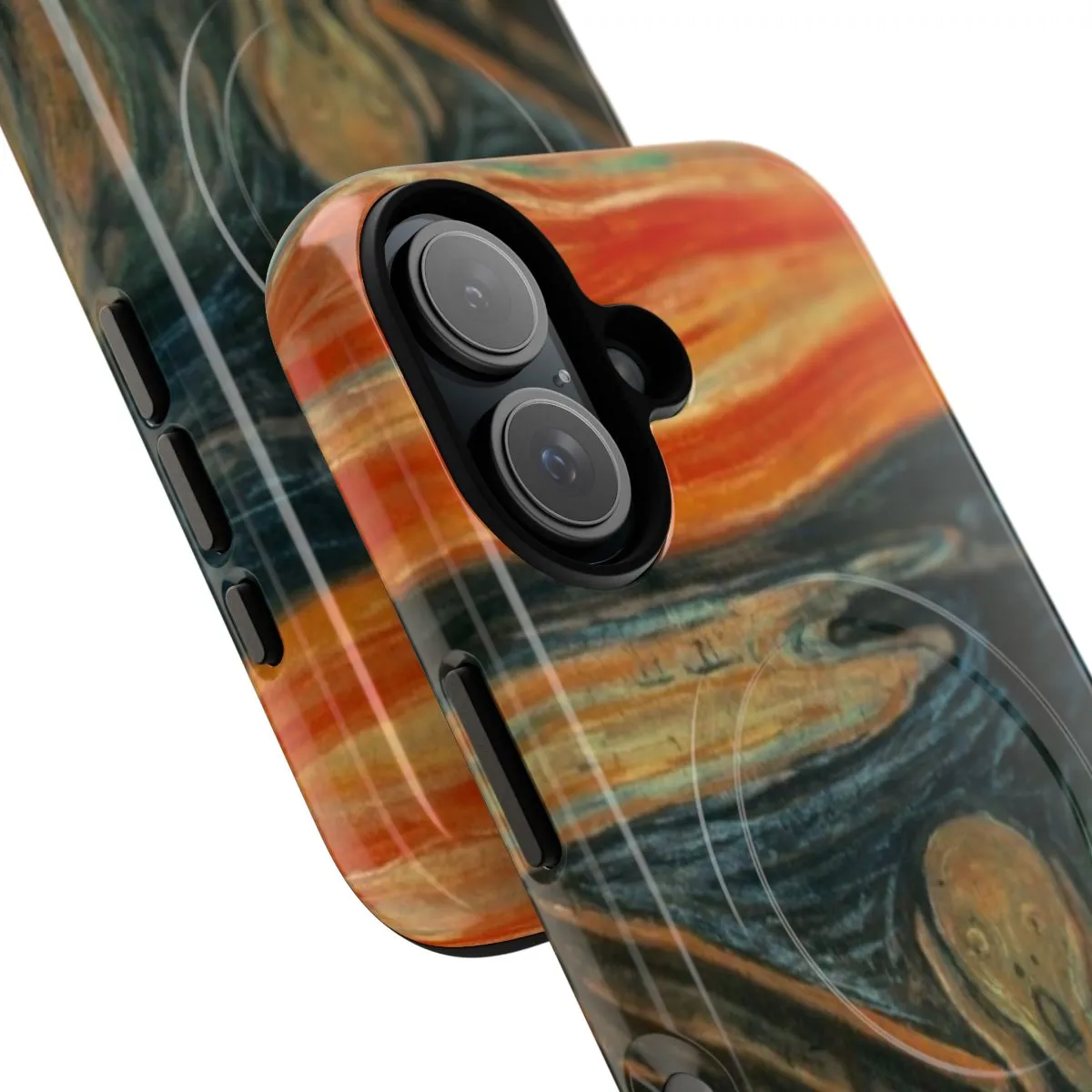 Artistic Magnetic Phone Case with Edvard Munch's "The Scream"