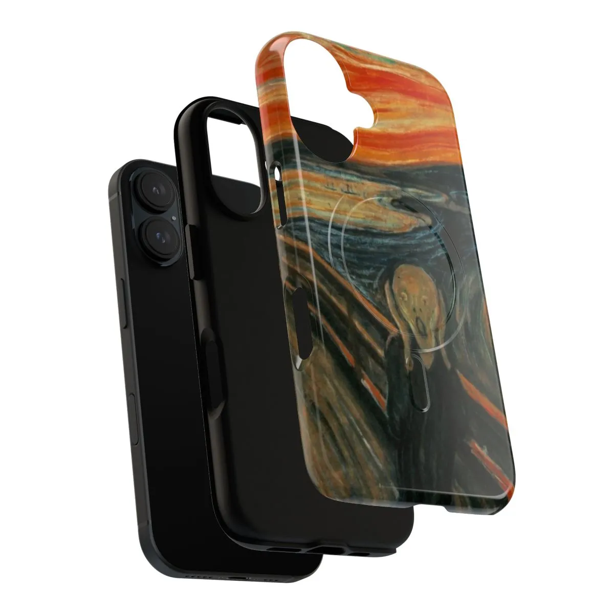 Artistic Magnetic Phone Case with Edvard Munch's "The Scream"
