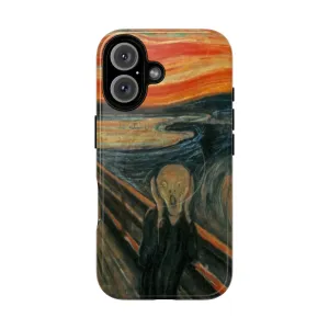 Artistic Magnetic Phone Case with Edvard Munch's "The Scream"
